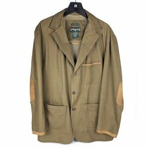 Vintage Allagash Mens jacket XL Organic Cotton safari hunting Button Up Gorpcore